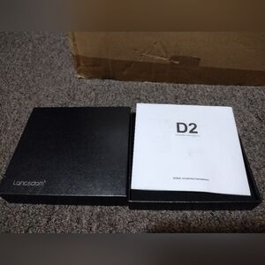 Lansdom D2 Dual Dynamic Driver Earphones in Black With Keychain Case